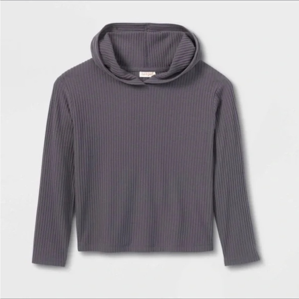 Cat & Jack Ribbed Pullover Hoodie